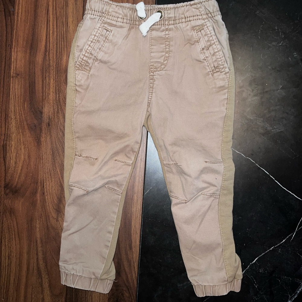 Kids Tan Jogger Pants